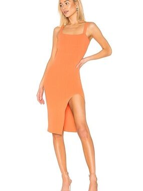 Zoe Square Neck Dress in Orange
SUPERDOWN